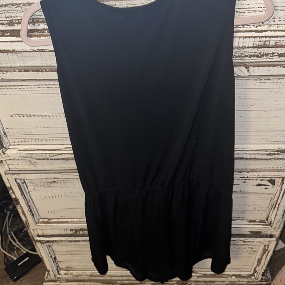 Ambiance black sleeveless romper with zipper elastic around waist size 3xl cute - Picture 2 of 6